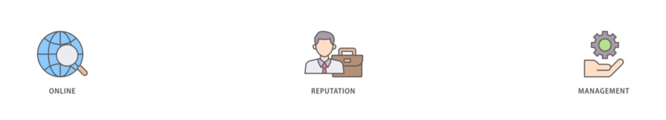 ORM icon packs for your design digital and printing of internet, browser, winner, trust, favorite, and business icon live stroke and easy to edit 