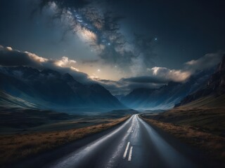 a path in the mountains