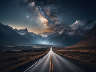 Fototapeta premium a path in the mountains