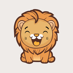 Happy Baby Lion Standing