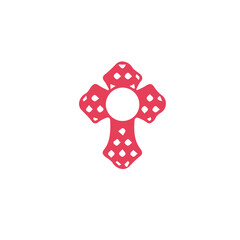 Christian cross icon  Vector illustration design .