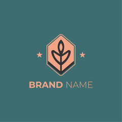 Natur Geometric Minimal Logo Design