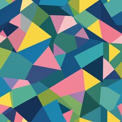 Colorful abstract geometric shapes 