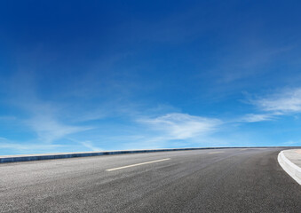 Panoramic highway transportation road view