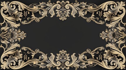 Embrace elegance with the Luxury vintage ornamental frame collection Sharpen Vintage border illustration template with copy space on center