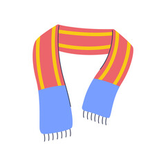 team scarf hand drawn Illustration