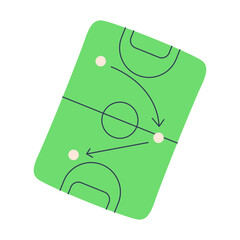 game plan board hand drawn Illustration