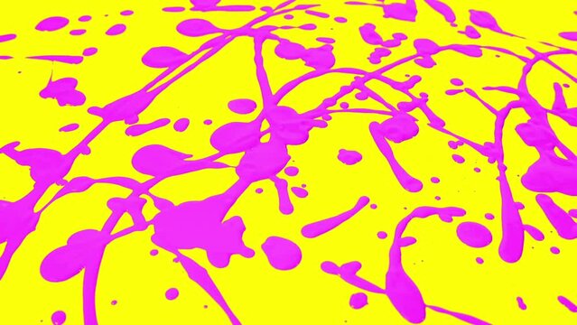 1990s Colors Spatter Painting Buildup