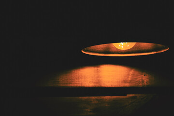 lamp light at night