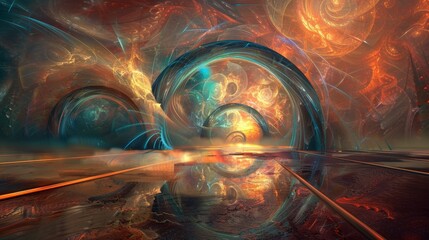 Two ends of a bridge drawn together by a force that surpasses our understanding inviting us to ponder the mysteries of the quantum realm.