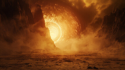 The fire magical door from Cinematic Shot Ethernal Phenomenon