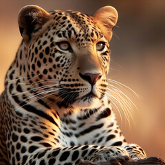 Fototapeta premium close up of a leopard