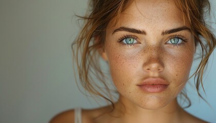 Natural makeup look demonstration, freshfaced model, subtle daylight