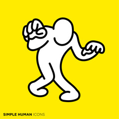 シンプルな人間のアイコンシリーズ, ゾンビみたいな人