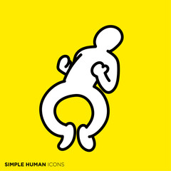 シンプルな人間のアイコンシリーズ, 大げさに喜ぶ人