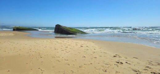blockhaus, mur de l'Atlantique au Cap Ferret, France