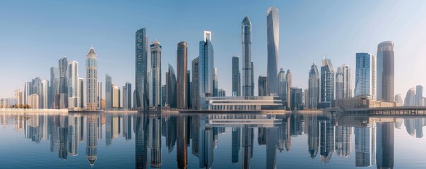 View of skyscrapers in a modern city