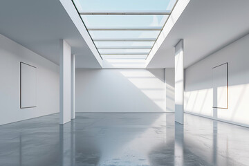 Obraz premium Empty hall of modern architectures