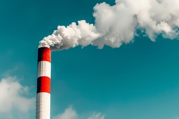 Smoke from the chimney of a power plant