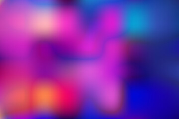 Neon blue and purple multicolored smoke A colorful, abstract painting of a fabric with a purple and blue of color. Neon background. Paint in water. Bright cloud texture vector art illustrator