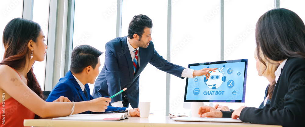 Poster chatbot software application for modish online business that automatically reply to customer questio