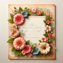 Feliz Dia das Mães - cartões florais