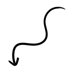 Vector Hand Drawn Doodle Arrow