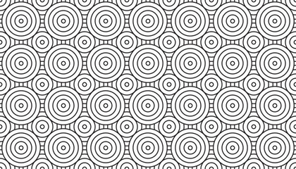 Vector Seamless Circles Geometric Pattern Background