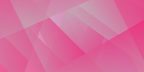 Obraz premium Pink triangular shapes on a white background. Geometric background in Origami style with gradient. Triangular design for your business. pink and purle abstract background vector illustration.