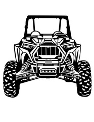 ATV | Extreme Sports | Mud Ride | Off Road Vehicle | Four-Wheeler | Dirty 4 Wheels | ATV Quad | ATV Rider | Original Illustration | Vector and Clipart | Cutfile and Stencil