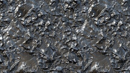 Explore a top-down view of metallic terrain texture, showcasing its industrial allure, Ai Generated.