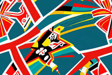 Seamless Patterns Amazing Wire Art. Advertising signs. Product design. Product sales. Product code.