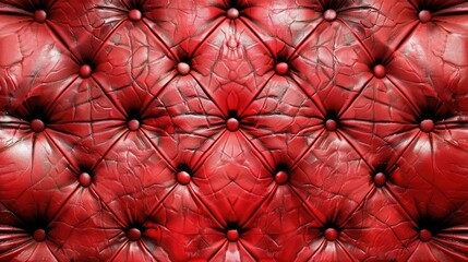 Rich red leather texture map adds luxurious depth and tactile realism to digital designs, Ai Generated.
