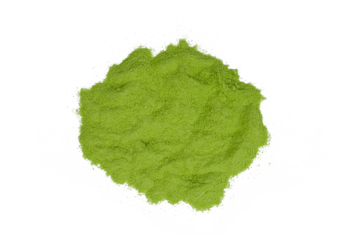  A pile of instant matcha powder isolated transparent