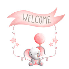 birthday card with elephant © betania