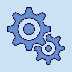 Setting Gear Illustration Vector. Setting Gear Icon Vector