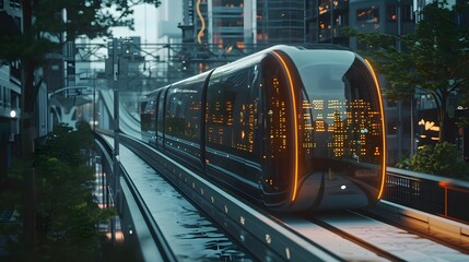 futuristic fast train