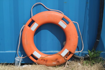 life buoy on the beach