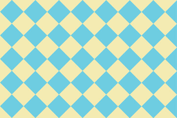 Tile design pattern: blue and yellow vintage checkered pattern