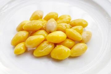 Boiled ginkgo nuts, ginkgo seeds
