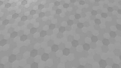Hexagonal random pattern gradient white for interior wallpaper background or cover
