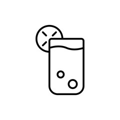 Cucumber outline icons, minimalist vector illustration ,simple transparent graphic element .Isolated on white background