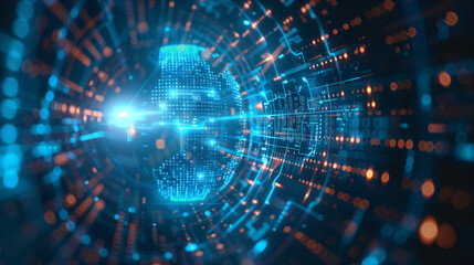 digital data tech background, wallpaper 