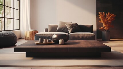 modern living room with sofa