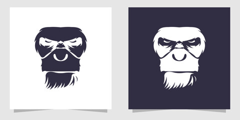 gorilla logo design vector © Sejivva_STD