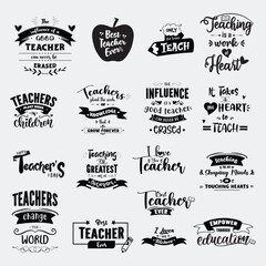 Teachers day concept. Happy teachers day. Best teacher ever. Teacher's Day Gift. Love Teacher Svg. Gift For Teachers. Teacher quotes. Teacher SVG bundle