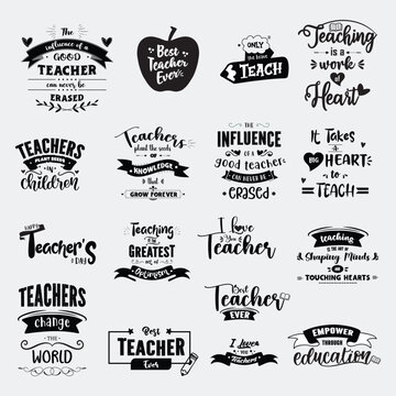 Teachers day concept. Happy teachers day. Best teacher ever. Teacher's Day Gift. Love Teacher Svg. Gift For Teachers. Teacher quotes. Teacher SVG bundle