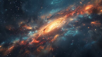 Capture a mesmerizing frontal view of redshift phenomenon through photorealistic digital rendering techniques, showcasing intricate details of cosmic motion