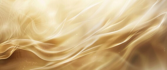 Abstract beige background with soft light and blurred stripes of golden color, creating an elegant and luxurious atmosphere