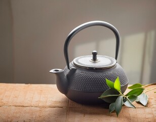 南部鉄器の急須と和風のイメージ